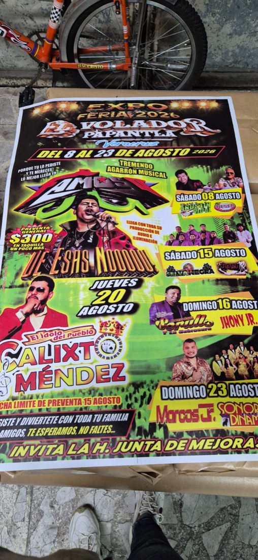 Póster full color a gran formato para la Expo Feria El Volador en Papantla, Veracruz